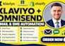 setup klaviyo omnisend email flows SMS automation shopify e commerce flows
